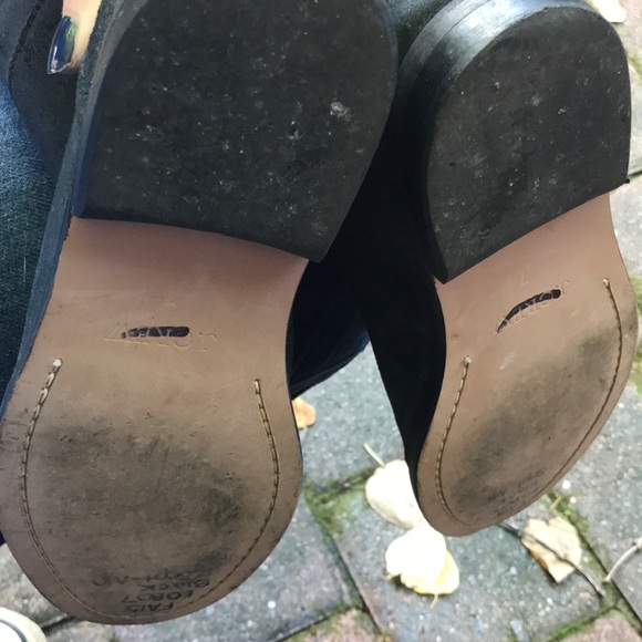 JCREW black suede riding boots sz 7 - Picture 4 of 6